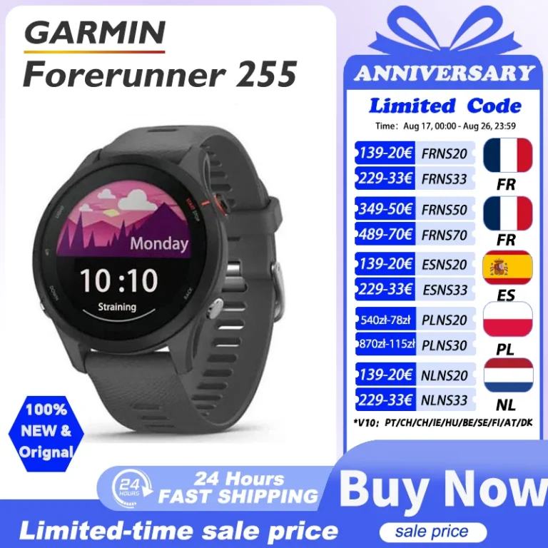 Garmin Forerunner 255 Sports Smartwatch 46mm 1.3'' Pantalla a color 14 días Vida de la batería…