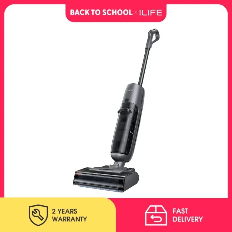Aspiradora Inalámbrica ILIFE W90 Pro con Función de Mopa Húmeda y Seca, Succión de 7000 Pa,…