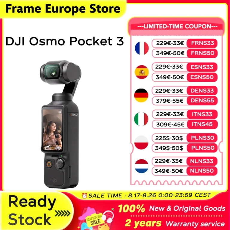 [Nuevo y Original] DJI OSMO Pocket 3, Potente Sensor de 1 Pulgada, 4K/120fps, Pantalla Táctil Giratoria…
