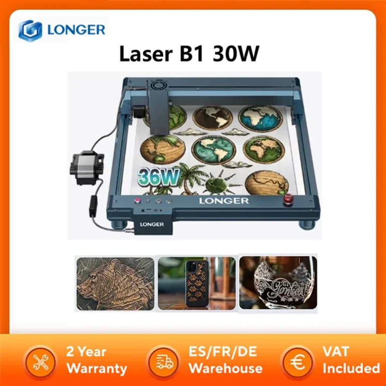 Láser Longer Laser B1 30W (potencia de salida de 33-36W) con diodo de 6 núcleos, láser…