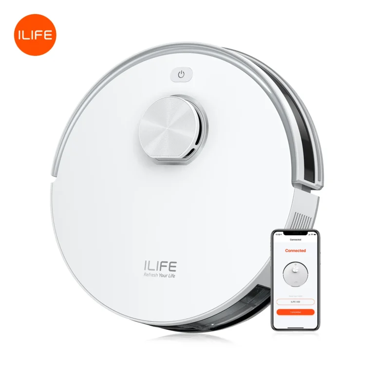 Aspiradora robot ILIFE V30, navegación láser, succión de 10000 Pa, hasta 150 minutos de autonomía, control…