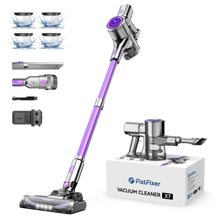 FixtFixer X7 Aspirador Inalámbrico 400W/55000Pa/6-en-1 Aspirador Inalámbrico Alta Eficiencia Filtrati1,1L /Batería Aspirador /Para Har
