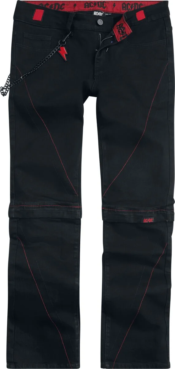 AC/DC Tejanos de AC/DC - EMP Signature Collection - W32L34 W36L34 - para Hombre - Negro