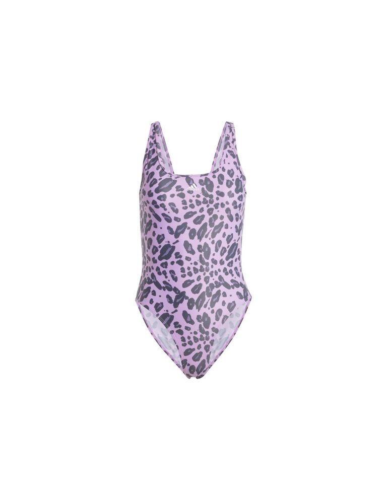 Adidas Bañador de Natación adidas Essentials Animal Print U-Back Swimsuit Mujer Morado