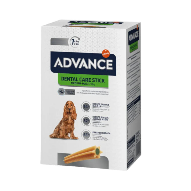 Advance 84 barritas Advance Dental Care Stick Medium y Maxi snack para perros ¡Pack ahorro!