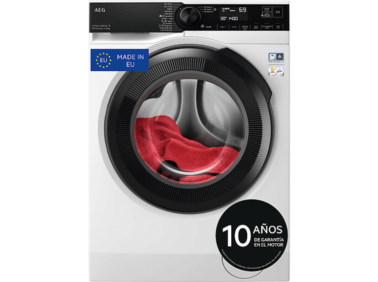 Aeg REACONDICIONADO Seminuevo Funcional Lavadora carga frontal - AEG , 10 kg, 1400 rpm, 12 programas, Función Vapor, Tambor Care, PreciseWash