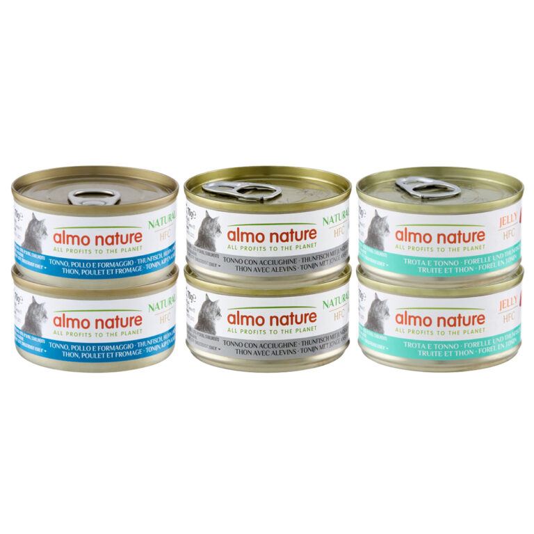 Almo Nature 70g Pack Ahorro Almo Nature HFC Natural 24 x 70 g - Pack mixto con atún (3 variedades)
