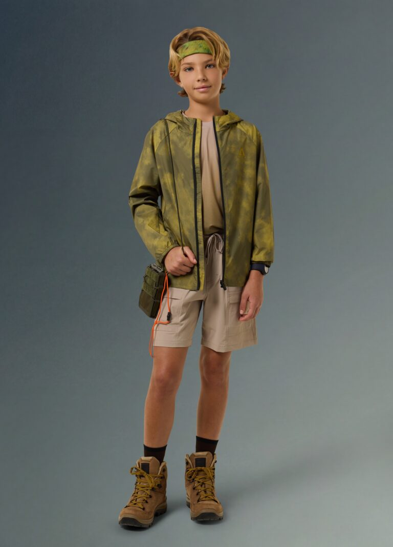 Altavia Chaqueta Cortavientos Tie-dye Altavia With Deborah Compagnoni, Niño, Verde militar, Talla: 10-11