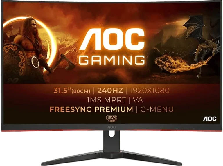 Aoc REACONDICIONADO Seminuevo Muy bueno Monitor gaming - AOC C32G2ZE, 31.5 ", Full-HD, 1 ms, 240 Hz, DisplayPort, HDMI, 178 °, Negro