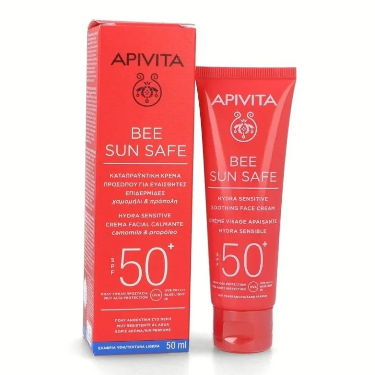 Apivita Bee Sun Safe Hydra Sensitive Crema Facial Calmante SPF50 (50ml)