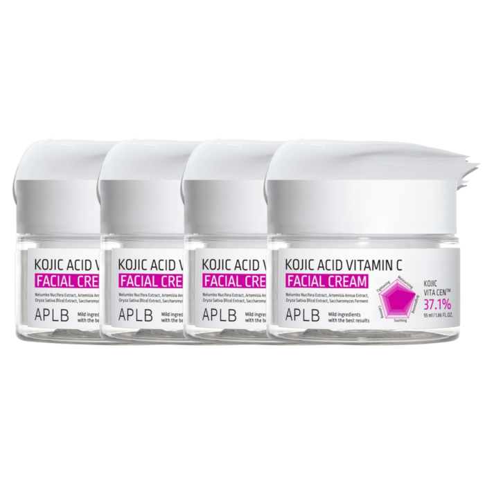 Aplb Kojic Acid Vitamin C Facial Cream - 55ml (4ea) Set