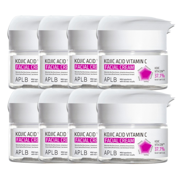 Aplb Kojic Acid Vitamin C Facial Cream - 55ml (8ea) Set