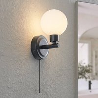 Aplique de pared Lindby Zaniba, negro