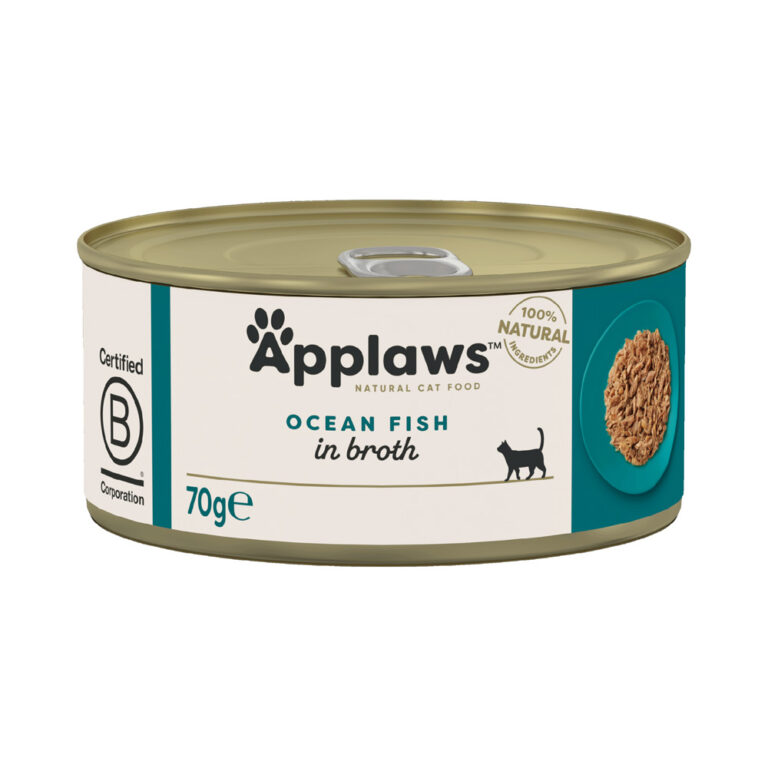 Applaws en caldo 24 x 70 g latas para gatos - Pack Ahorro - Pescado de mar
