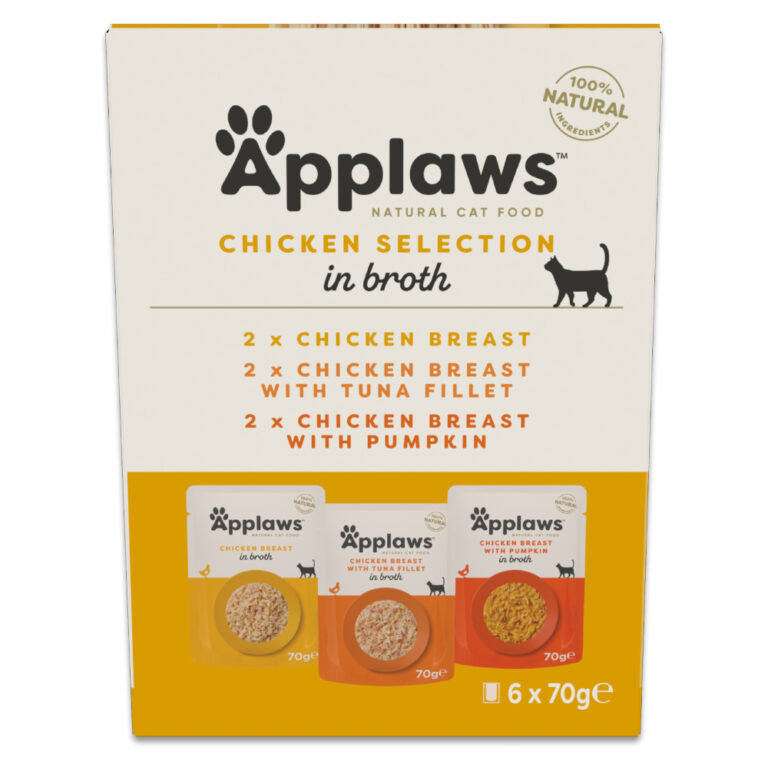 Applaws Pack de prueba Applaws Pouch en caldo 24 x 70 g - Pack mixto de pollo (3 variedades)