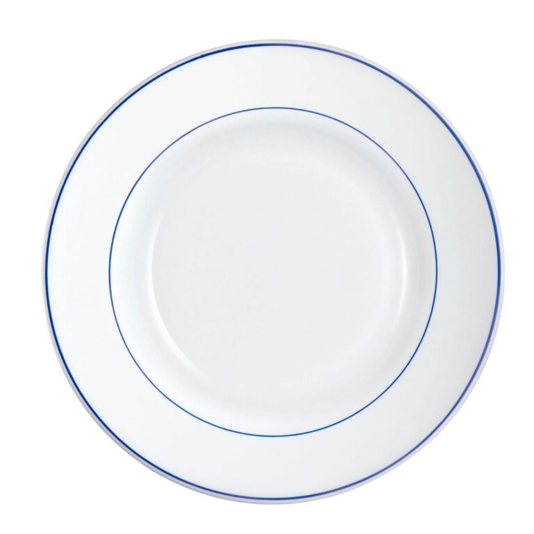 Arcoroc Juego 6 platos hondos 22,5cm opal bicolor Restaurant Filo Azul Arcoroc