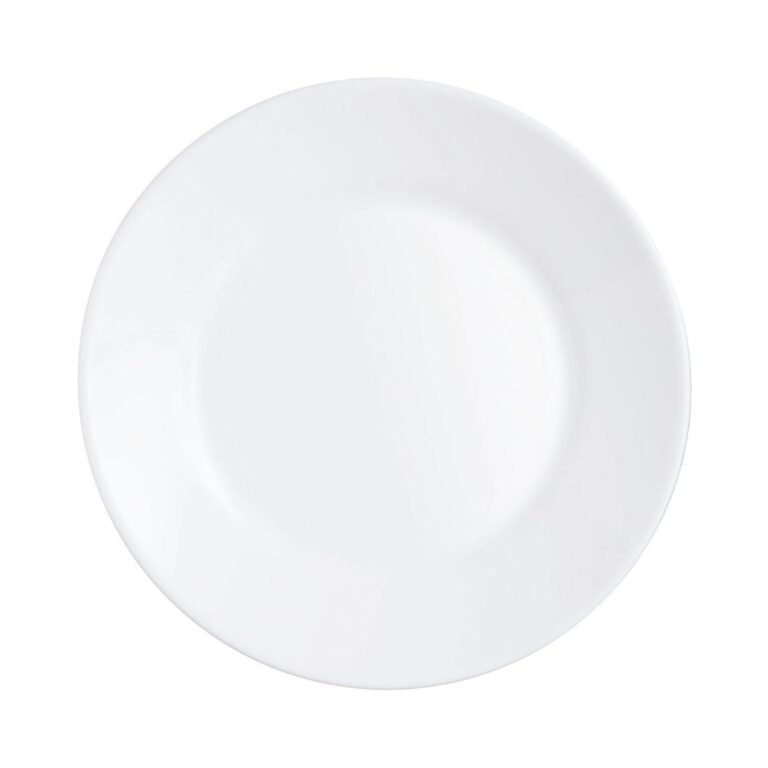 Arcoroc Juego 6 platos llanos 23,5cl opal blanco Restaurant Arcoroc