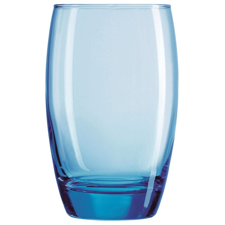 Arcoroc Juego 6 vasos bajos 35 cl vidrio Salto Ice Blue Arcoroc