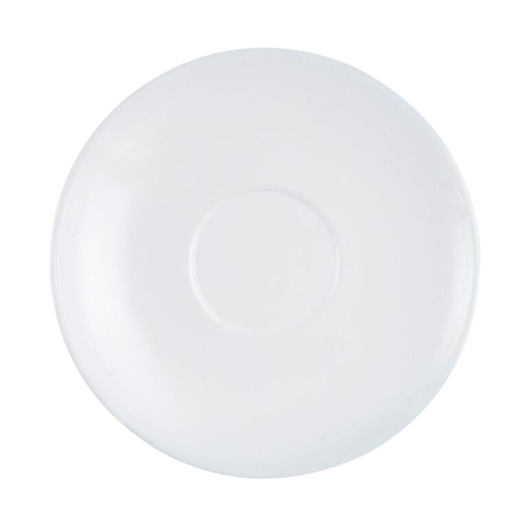 Arcoroc Juego de 6 platos de té opal 13cm Restaurant Arcoroc