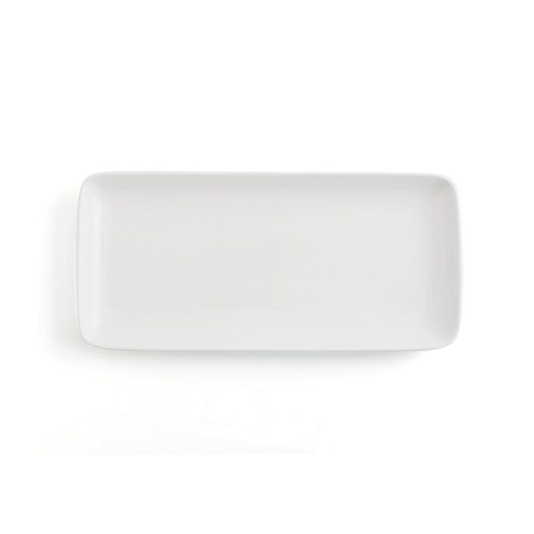 Ariane Fuente rectangular porcelana 36x16,5cm blanca Vital Coupe Ariane