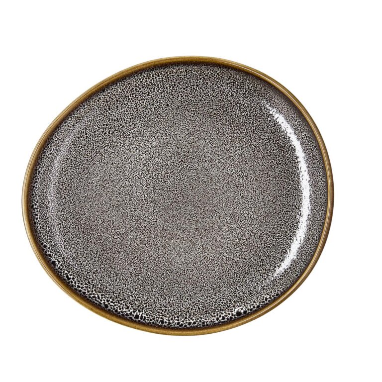 Ariane Plato oval 25cm porcelana moteada Freckles Jaguar Ariane