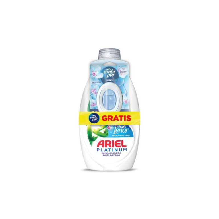 Ariel Detergente Liquido Platinum (25 D) + Ambientador Baño - Arie