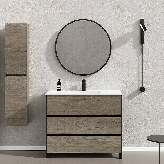 Artysan Conjunto de mueble de baño Africa (Ancho: 100 cm, 3 pzs., Nebraska, Mate)