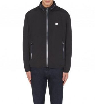 A|X Armani Exchange A X Armani Exchange para hombre. 8NZB07ZNWFZ1200 Cortavientos de Nylon negro (M), Casual, Manga larga