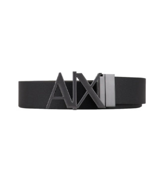 A|X Armani Exchange A X Armani Exchange para hombre. 951017CC50554120 Cinturón de piel negro (36), Casual, Clásico