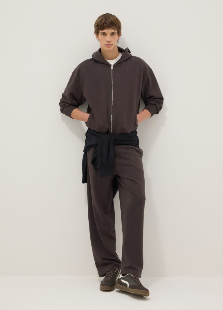 B.ANGEL Pantalones Marrones De Mezcla De Algodón Regular Fit, Hombre, Marrón chocolate, Talla: