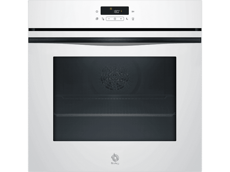 Balay Horno a vapor - Balay 3HD5829B3, Multifunción, Pirolítico, 71 l, Función Freidora de Aire, Control Deslizante, 60 cm, Cristal Blanco