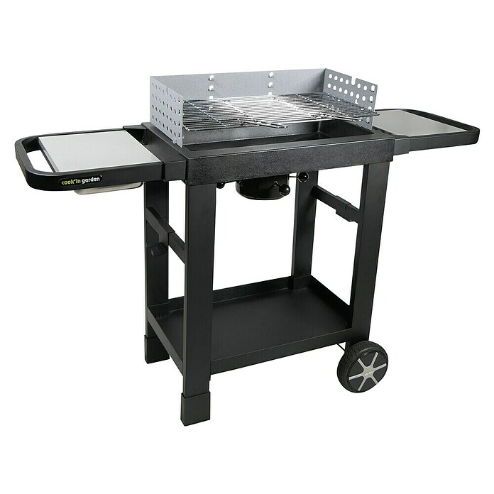 Barbacoa de carbón Easy 60 (Superficie de la parrilla (An x Pr): 57 x 30 cm, Negro)