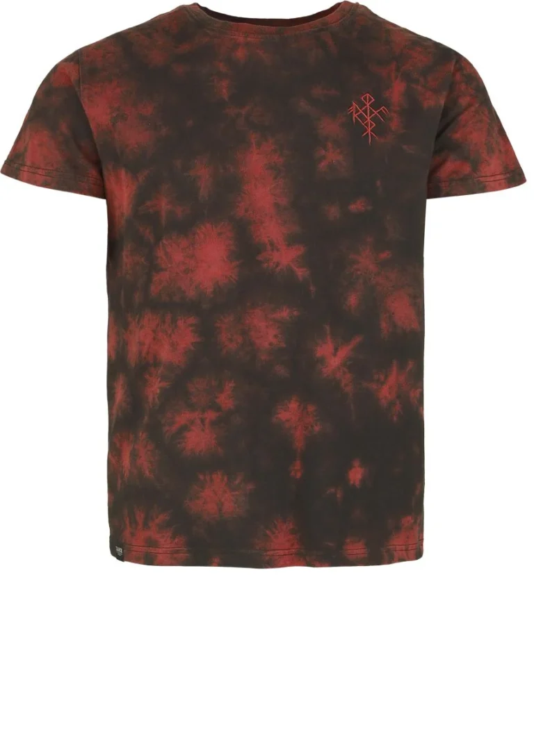 Black Premium by EMP Camiseta de Black Premium by EMP - Pagan Roots Camiseta bordada con acabado lavado - S XXL - para Hombre - negro/rojo