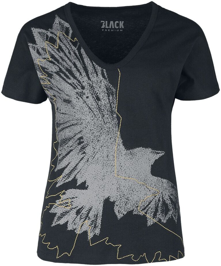Black Premium by EMP Camiseta de Black Premium by EMP - Raven - S XXL - para Mujer - Negro