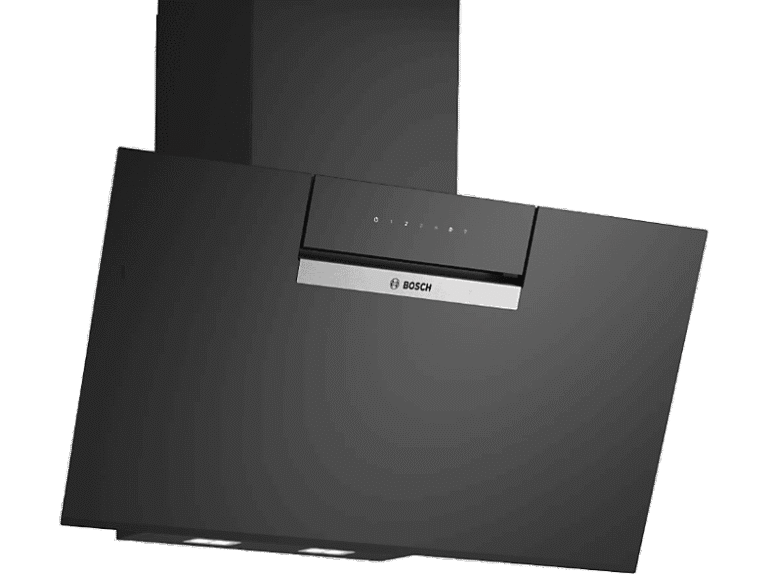 Bosch Campana decorativa - Bosch DWK87FN60, 3 velocidades, 431 m³/h, Ultrasilenciosa, inteligente, 79 cm, Negro