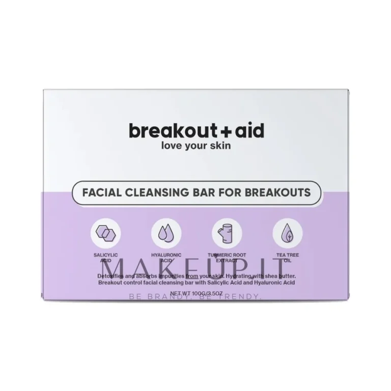 Breakout+aid Barra limpiadora facial para brotes (piel problemática) - 100 g