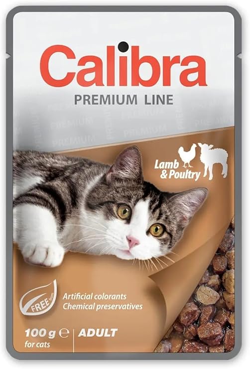Calibra Cat Pouch Adult Cordero Pollo Alimento Húmedo 2,4Kg