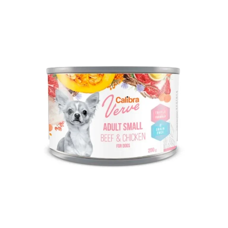 Calibra Dog GF Verve Adult Small Comida Húmeda Ternera Pollo 6 x 200g