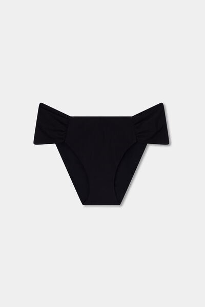 Calzedonia Braguita con Drapeado Bikini Premium Fit Mujer Negro Tamaño