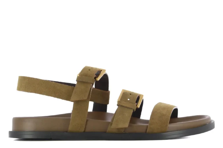 Camila's Sandalias planas marrones de piel mujer LAIA Camila'