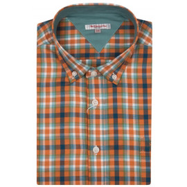 Camisa de Caza a Cuadros Clásica Rojo 4