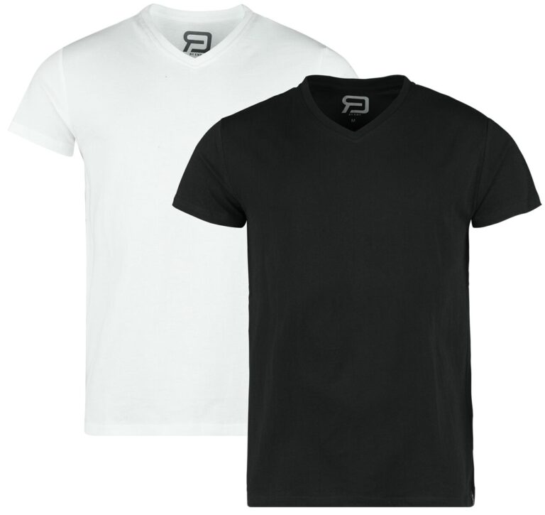 Camiseta de RED by EMP - Camisetas (paquete de 2) - S XXL - para Hombre - negro-blanco
