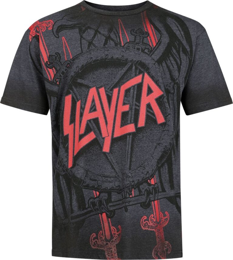 Camiseta de Slayer - EMP Signature Collection - S XL - para Hombre - Gri
