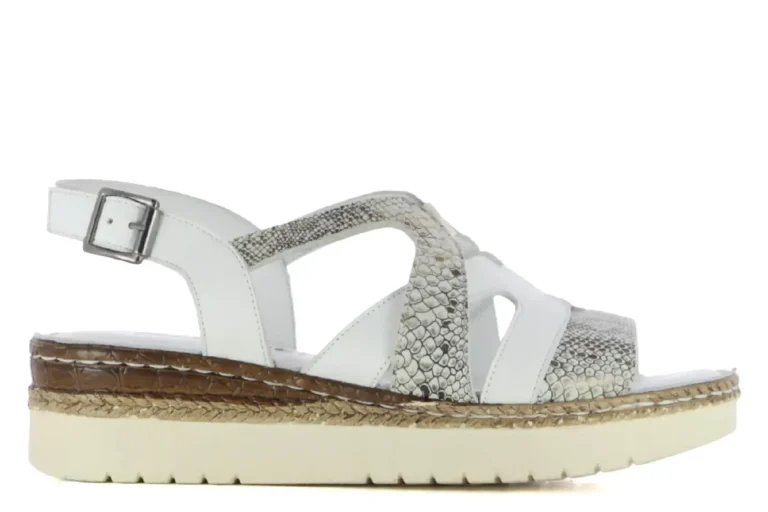 Casas Comfort Sandalias de cuña de piel mujer NARA Casas Comfort