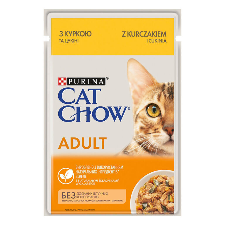 Cat Chow 26 x 85 g comida húmeda para gatos - Adult con pollo