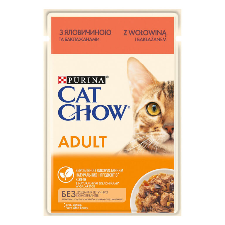 Cat Chow 26 x 85 g comida húmeda para gatos - Vacuno