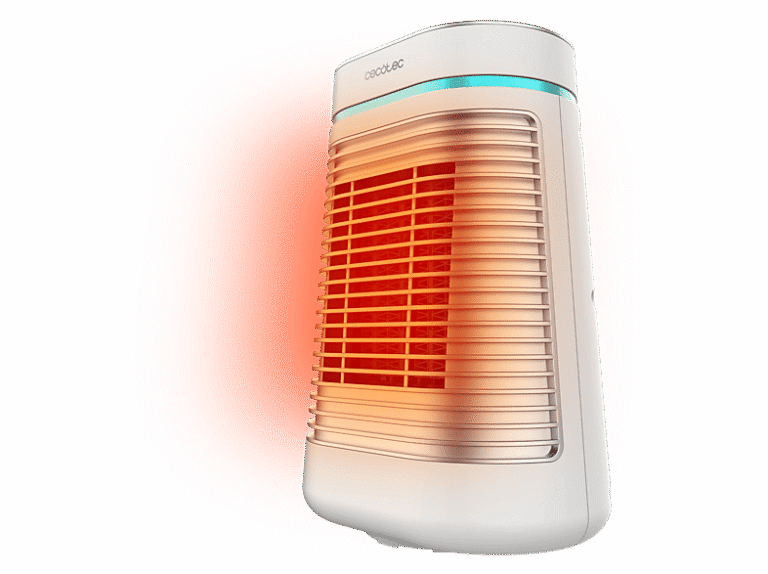 Cecotec Calefactor - Cecotec ReadyWarm 1550 Max Ceramic Rotate White, 1500 W, 3 modos, 15 m², Oscilante, Termostato regulable, Ligero, White