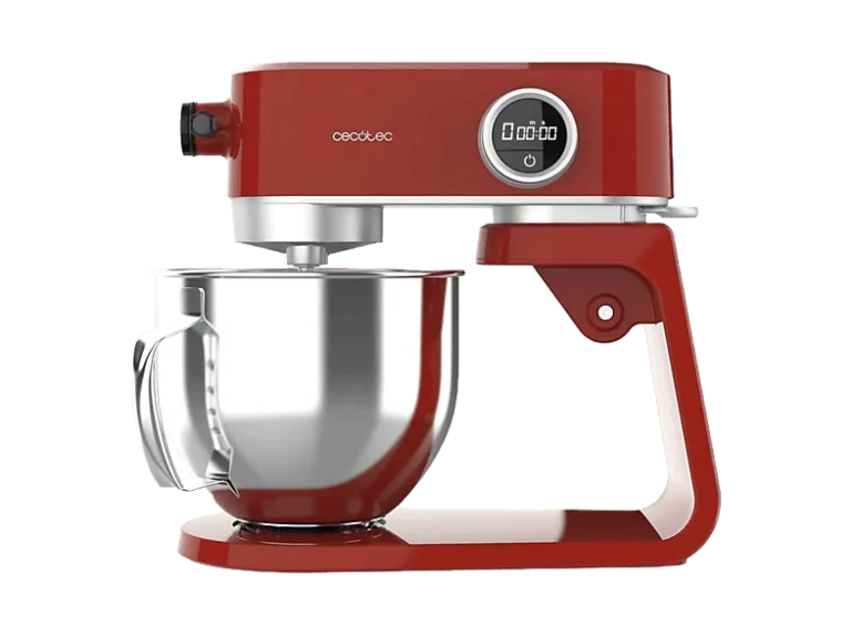 Cecotec Robot amasador - Cecotec Twist&Fusion 4000 Luxury Red, 800 W, 8 Velocidades, Rojo