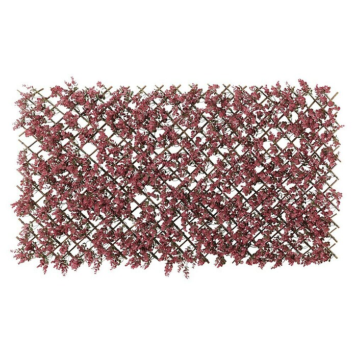 Celosía extensible Mimbre (An x Al: 1,5 x 1 m, Malva)
