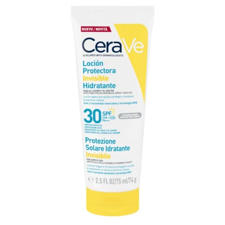 CeraVe Loción Solar Corporal Invisible Hidratante SPF30 75 m
